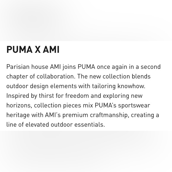 NWT PUMA x AMI (Alexander Mattiussi) sweatpants size S
Length: 31” - Picture 10 of 11